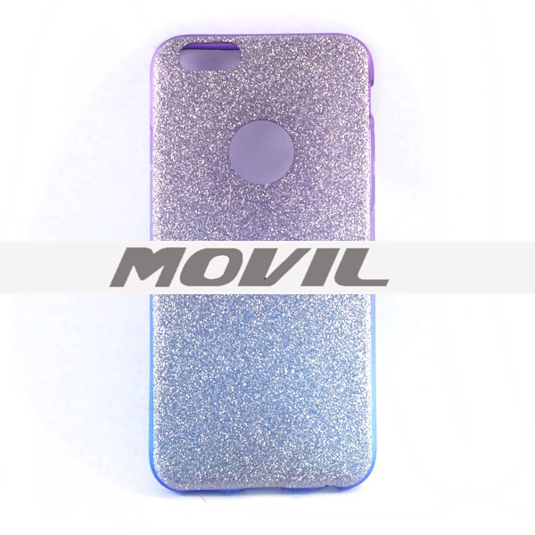 NP-2359 TPU brillante polvo funda para iphone 6-0